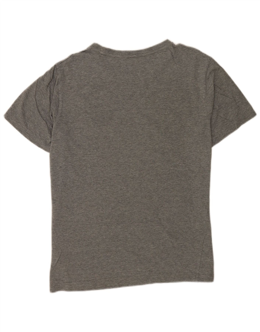 Camiseta masculina Puma Graphic Top cinza médio algodão manchado