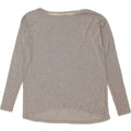 BENETTON Womens Top Long Sleeve UK 16 Large Grey Vintage Benetton and Second-Hand Benetton from Messina Hembry 