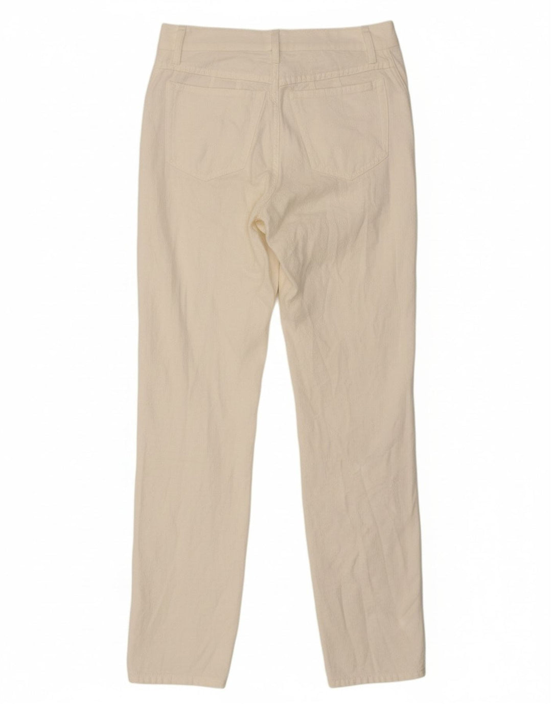 Calça casual feminina ROCCOBAROCCO IT 44 médio W28 L31 algodão branco