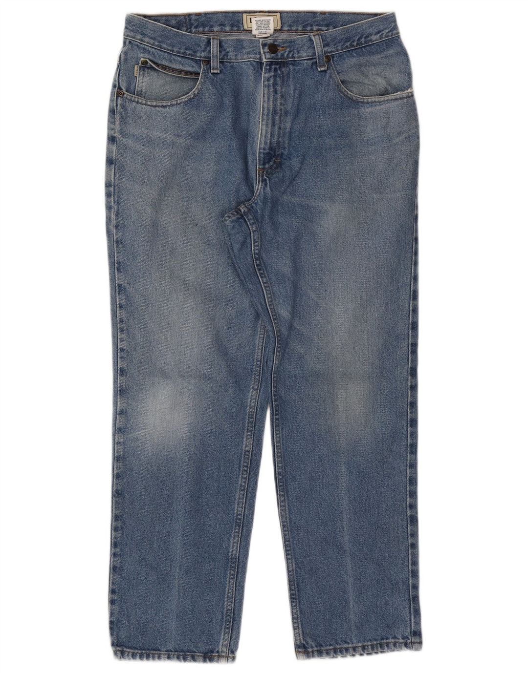 L.L.BEAN Calça jeans masculina clássica de ajuste reto W34 L29 algodão azul