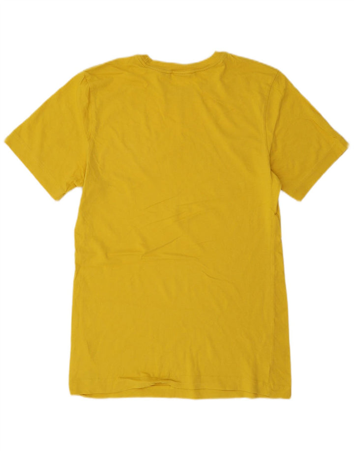 Camiseta Nike masculina gráfica top pequeno algodão amarelo
