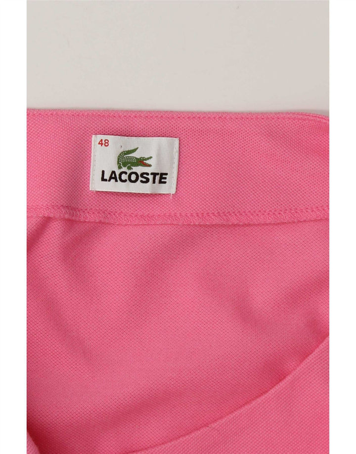 Vestido básico feminino sem mangas Lacoste tamanho 48 XL rosa