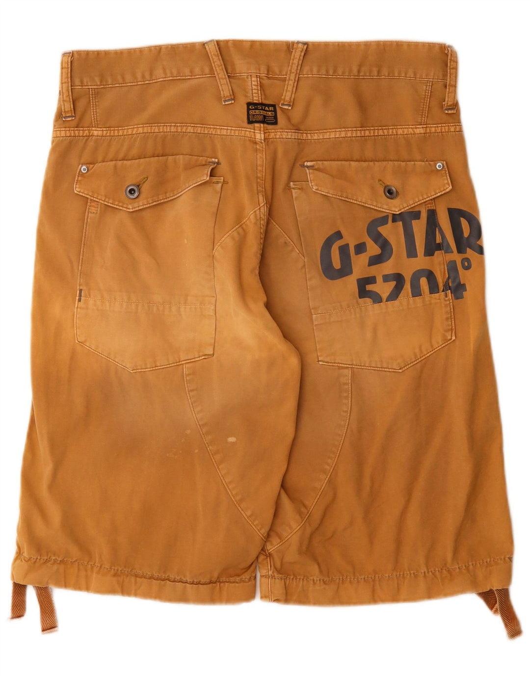 G-Star Mens Graphic Cargo Shorts W34 Grande Algodão Bege