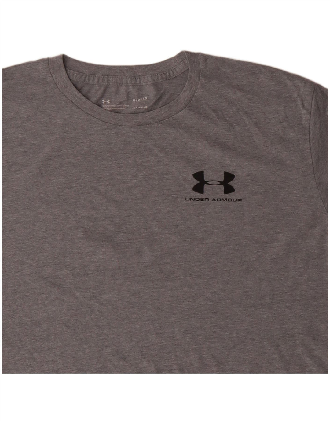 UNDER ARMOUR Masculino Heat Gear Top manga comprida grande algodão cinza