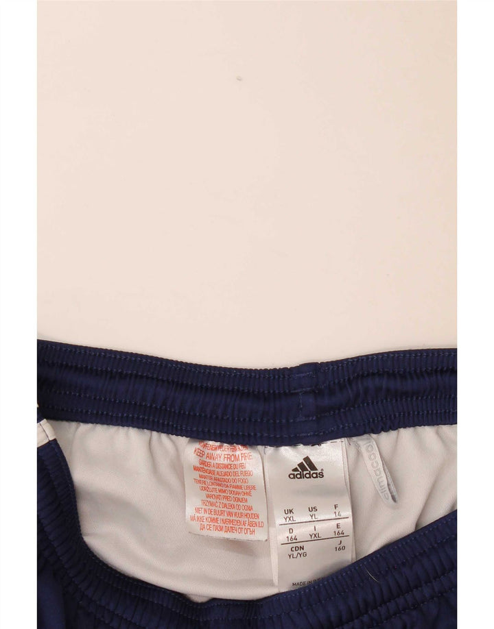 Calções desportivos Adidas Boys Climacool 13-14 anos XL azul marinho poliéster
