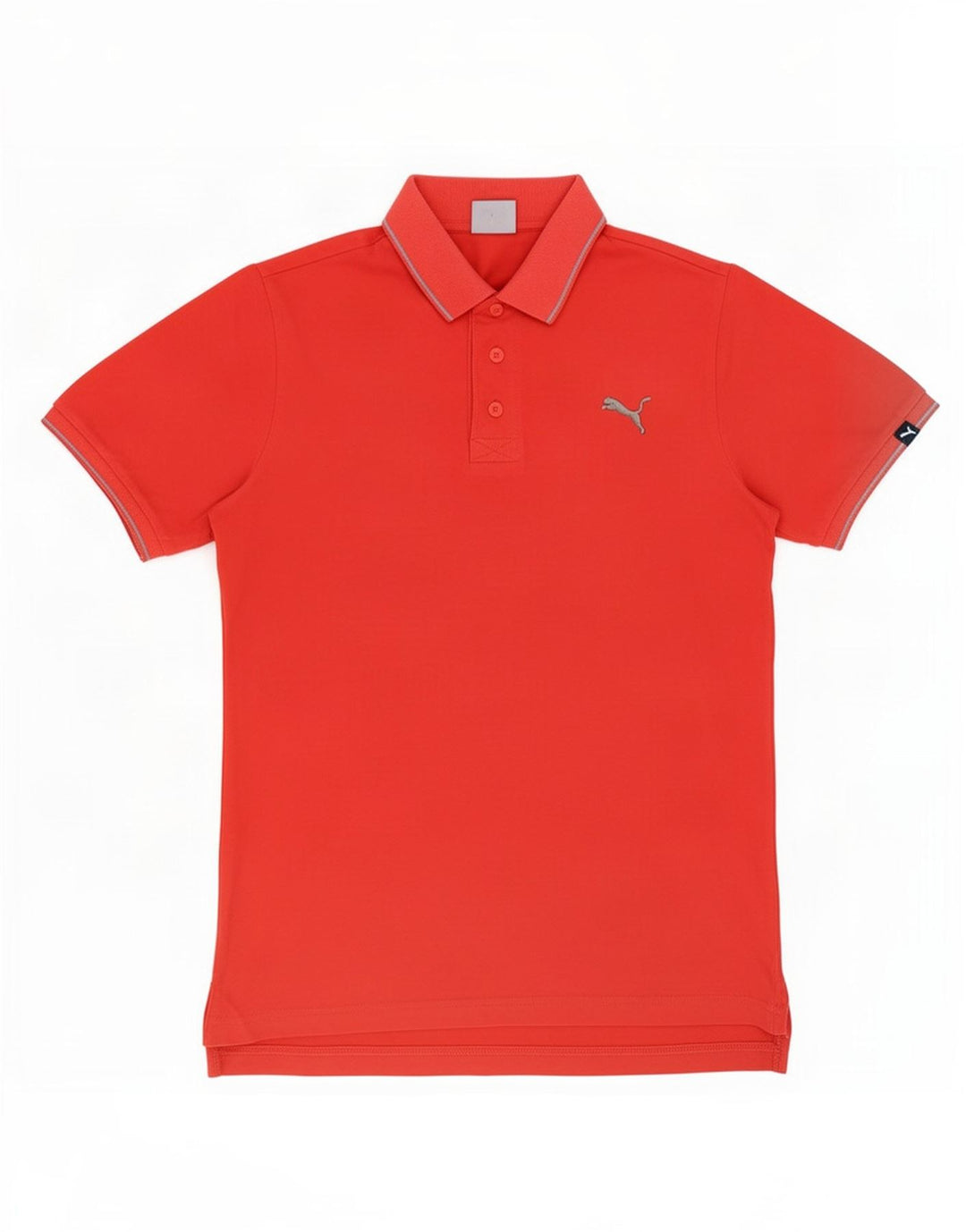 Camisa polo masculina Puma pequena vermelha algodão