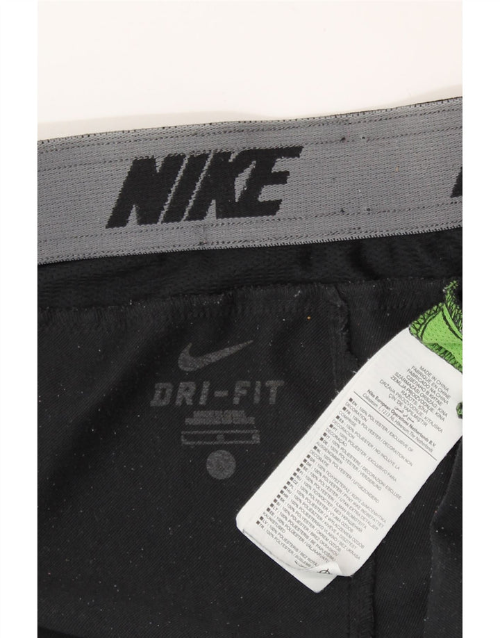 Calça de treino masculina Nike Dri Fit grande poliéster colorblock preto