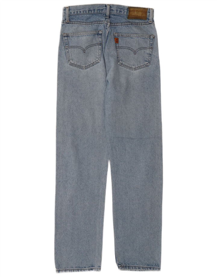 Uniforme masculino jeans reto W31 L30 algodão azul