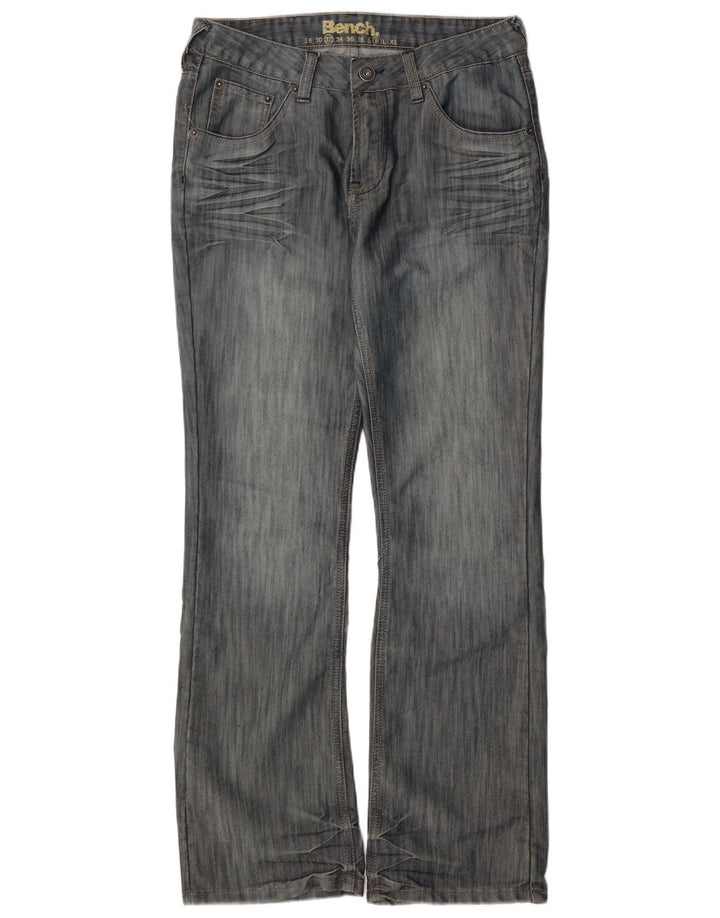 BENCH Masculino Regular Fit Bootcut Jeans W32 L31 Azul Algodão