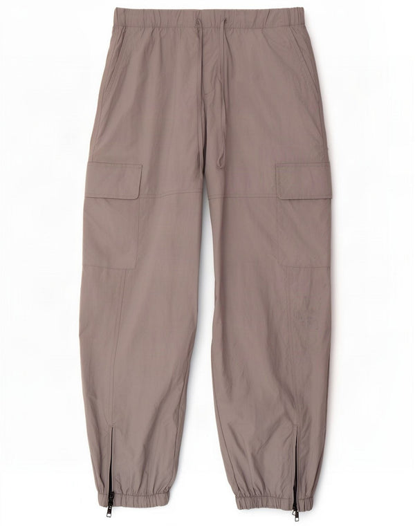 Zara Mens Joggers Cargo Calças XS W24 L28 Cinza Poliamida