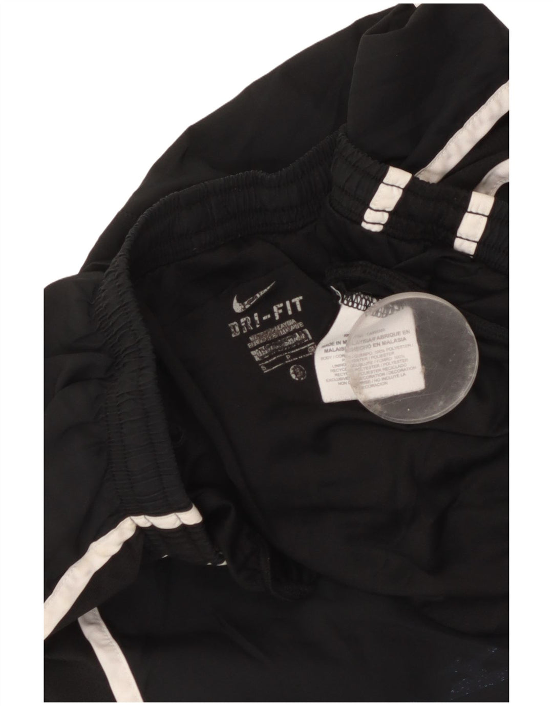 Nike Womens Dri Fit Sport Shorts UK 10 Pequeno Poliéster Preto