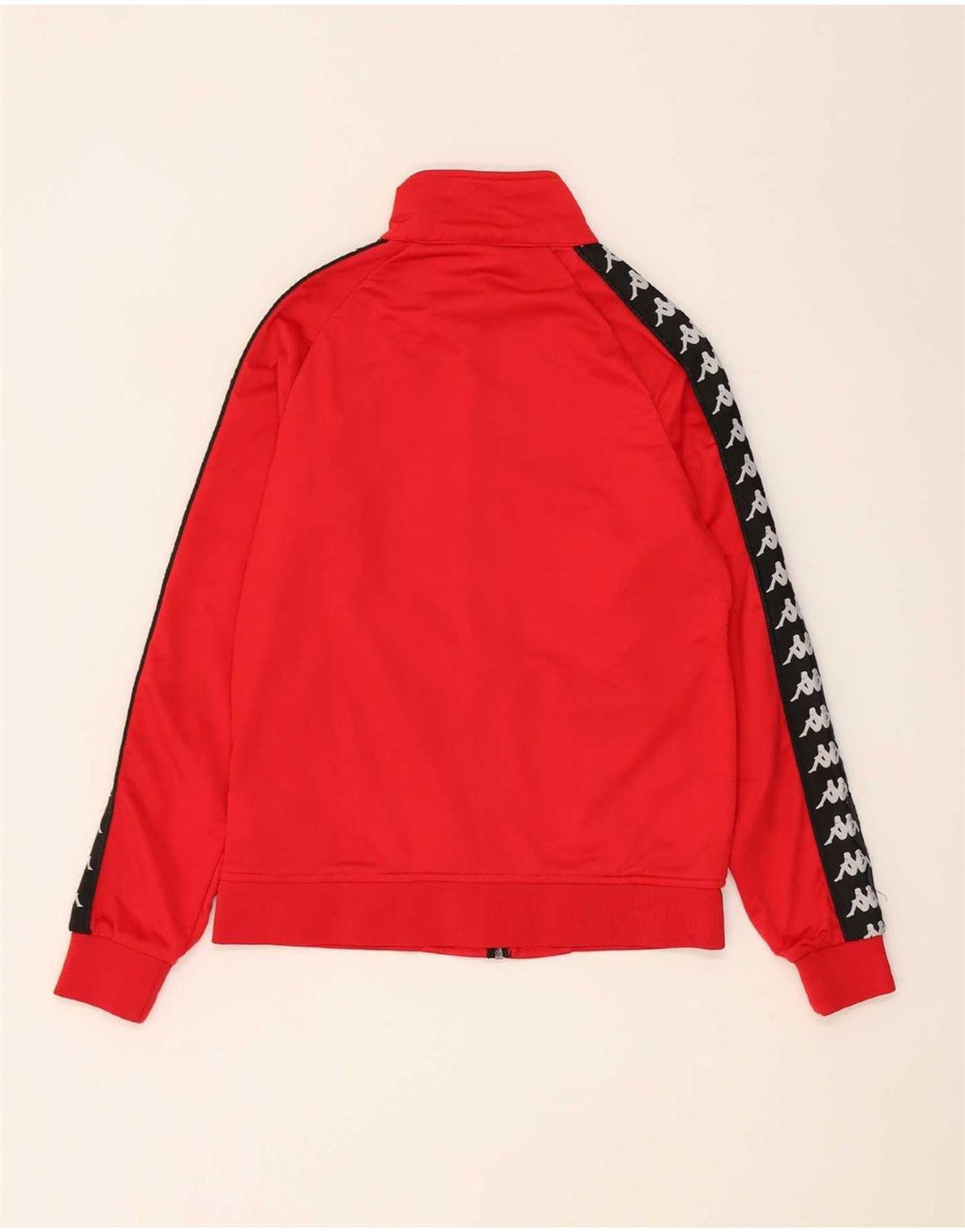 Kappa Womens Graphic Full Tracksuit UK 10 Pequeno Colorblock Vermelho Poliéster