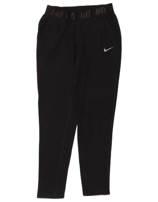 Calça esportiva feminina Nike Dri Fit Graphic UK 10 pequena preta