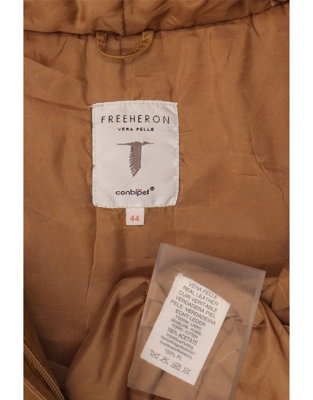 Jaqueta corta-vento feminina com capuz Free Heron da Conbipel IT 44 médio bege