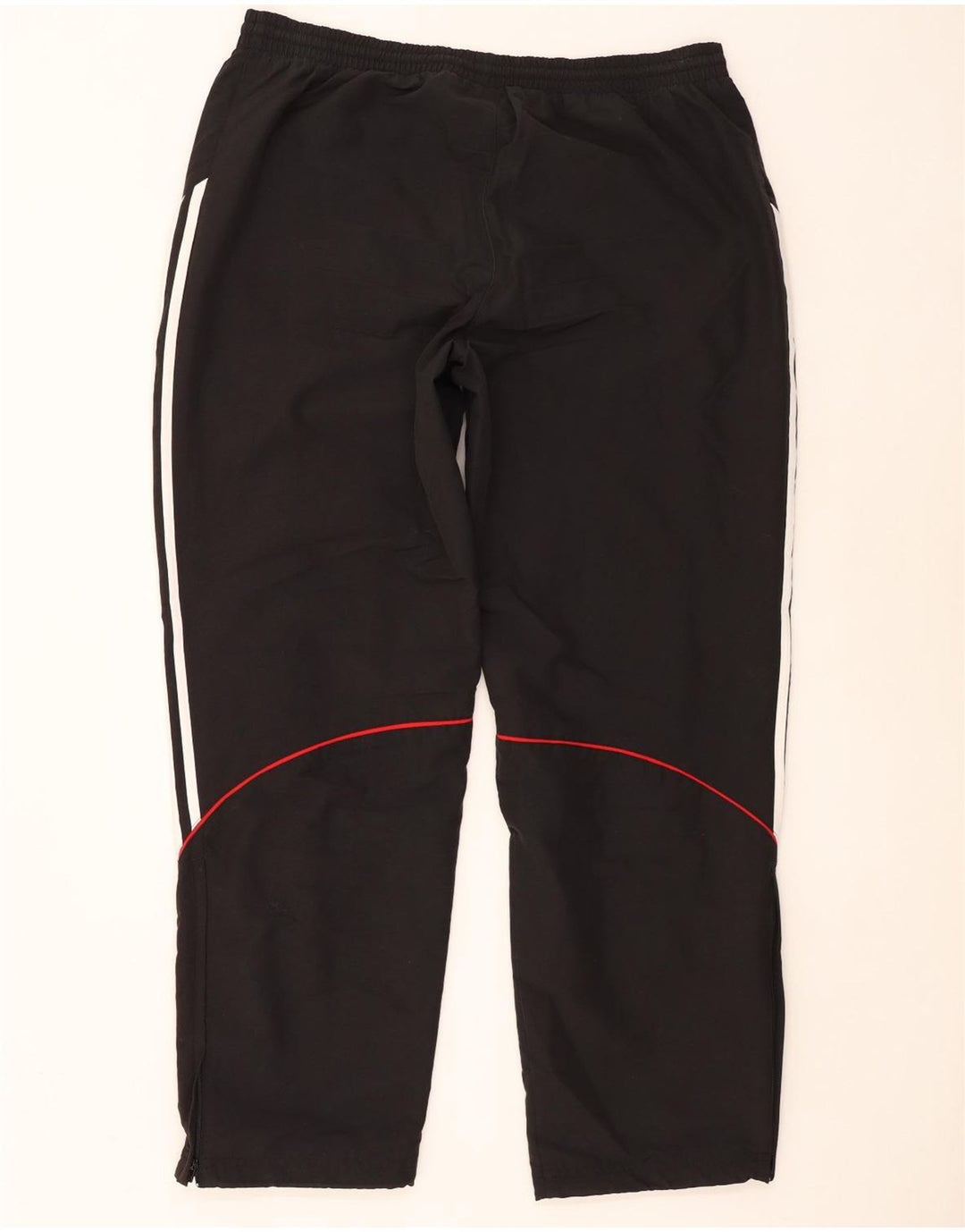 Calças de treino masculinas Adidas UK 46/48 XL poliéster preto