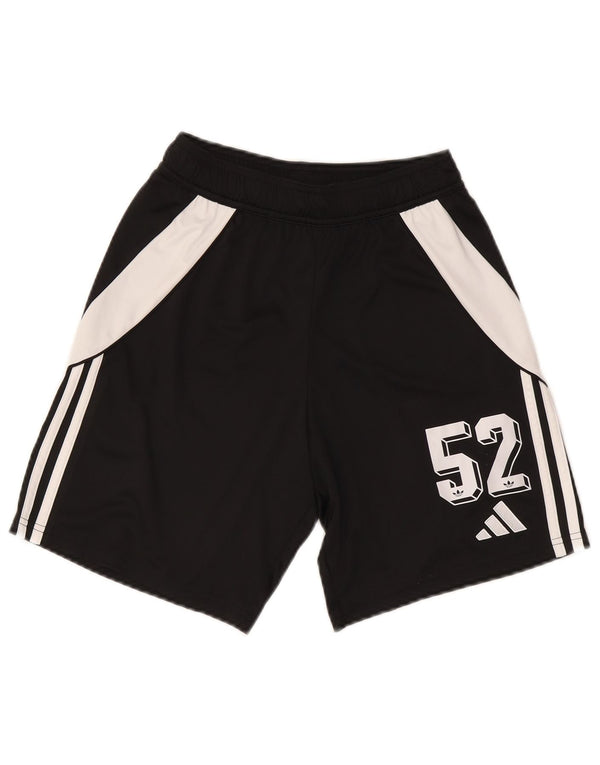 Adidas Mens Aeroready Graphic Sport Shorts Pequeno Preto Colorblock