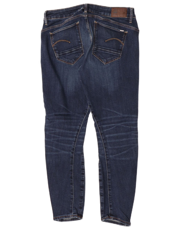 Calça jeans skinny feminina G Star 3D Arc Crop W30 L26 algodão azul