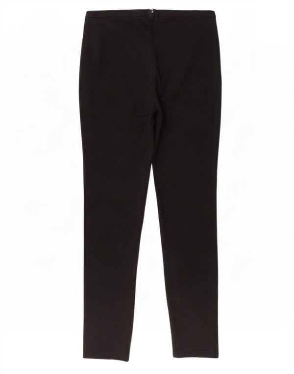 Fase Oito Calça Feminina Skinny Casual UK 14 Grande W32 L32 Algodão Preto