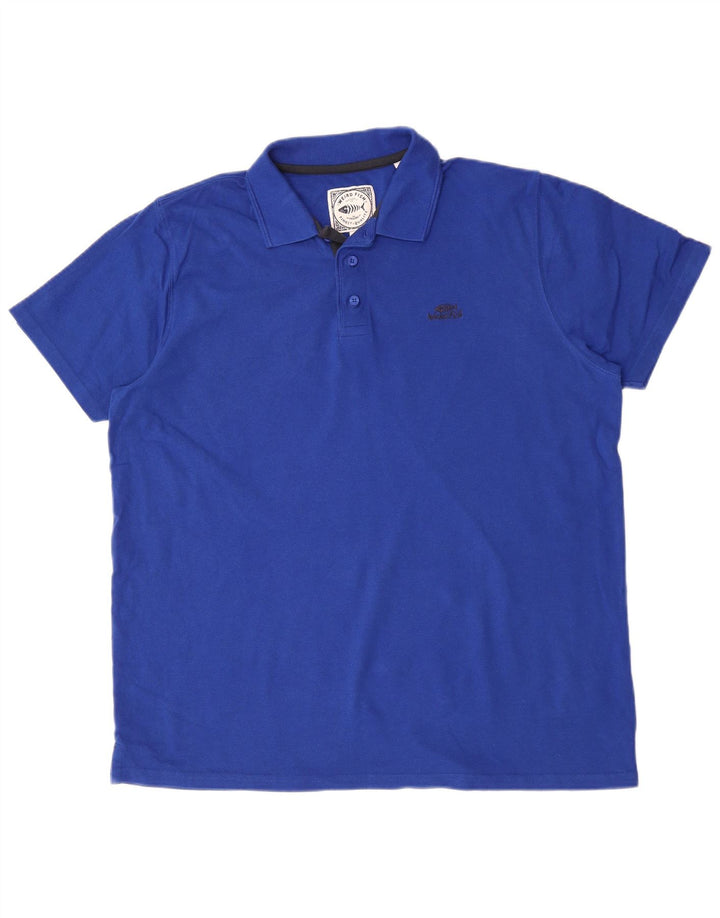 Camisa polo masculina WEIRD FISH XL algodão azul