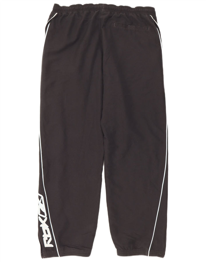 Calça de treino masculina Reebok Graphic Joggers grande poliéster preto