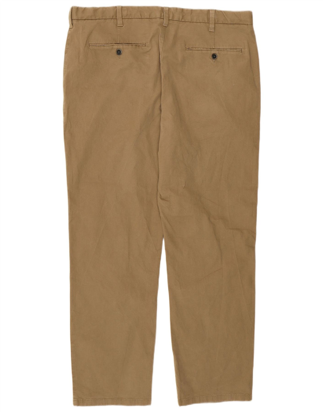 Calça chino masculina MARKS & SPENCER regular fit W38 L29 algodão bege