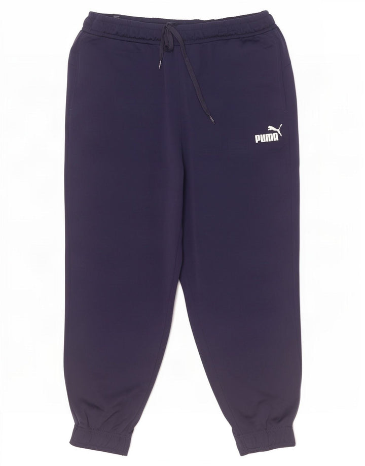 Calça de treino masculina Puma Joggers XL azul marinho poliéster