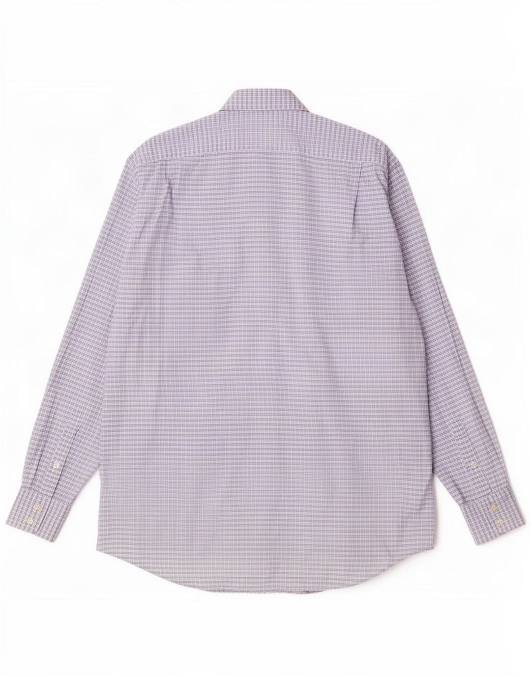 Camisa masculina Lacoste tamanho 41 grande algodão xadrez azul