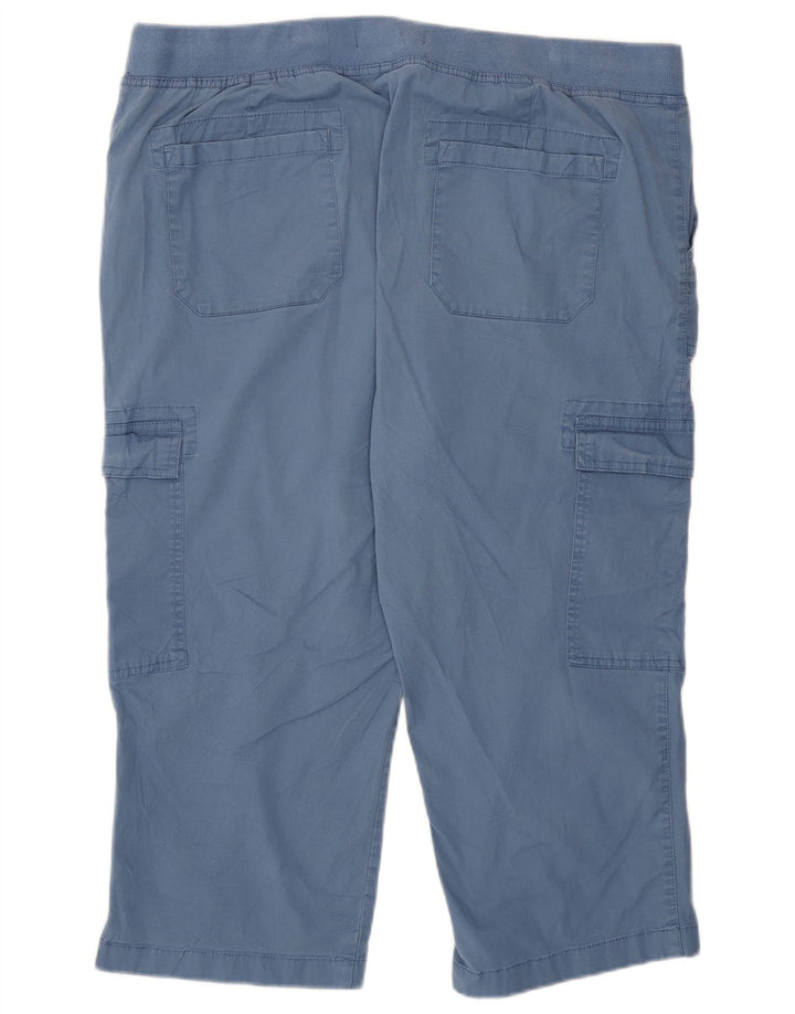 Calça feminina capri de treino Chaps UK 18 XL algodão azul