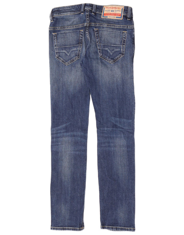 Diesel Masculino Thommer Slim Jeans W28 L30 Azul Algodão