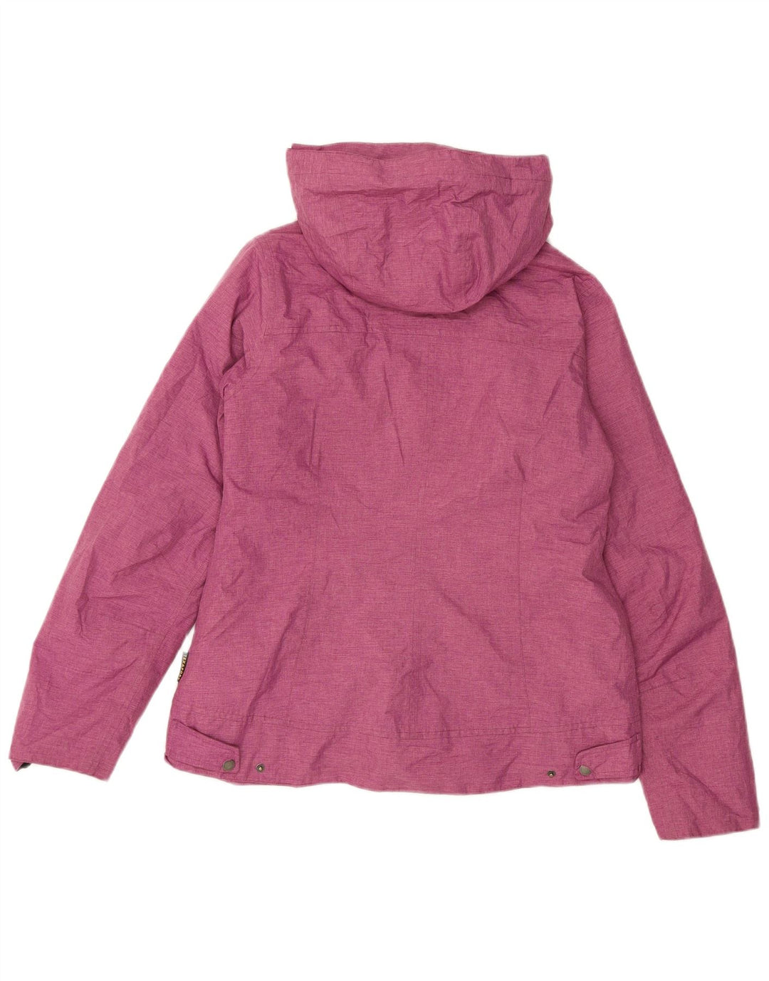 Jaqueta corta-vento feminina Jack Wolfskin com capuz Reino Unido 12/14 rosa médio