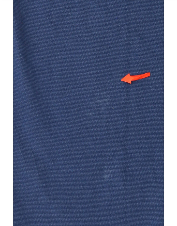 Camisa polo masculina Lacoste tamanho 5 grande algodão azul marinho