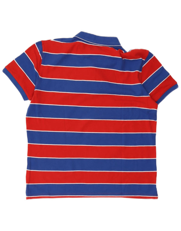 Camisa polo masculina Wrangler grande algodão listrado vermelho