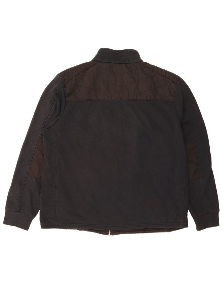 Jaqueta bomber masculina Marks & Spencer Blue Harbor UK 42 XL marrom colorblock