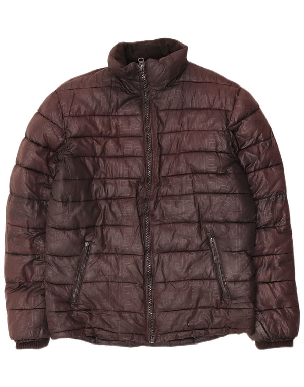 Jaqueta acolchoada masculina Jack & Jones UK 40 grande marrom