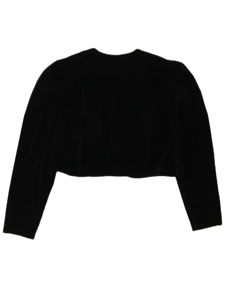 CHOU CHOU Top Bolero Feminino Reino Unido 14 Grande Preto