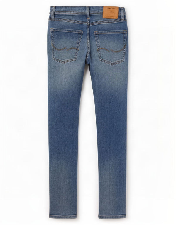 Jack & Jones Masculino GLENN Slim Jeans W28 L32 Azul Algodão