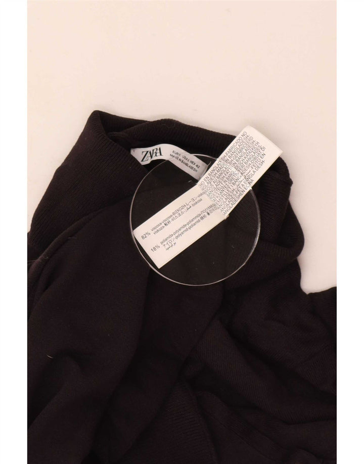 Suéter masculino Zara com gola redonda e viscose marrom grande