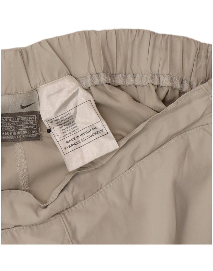 Shorts esportivos femininos Nike UK 8/10 poliéster cinza pequeno