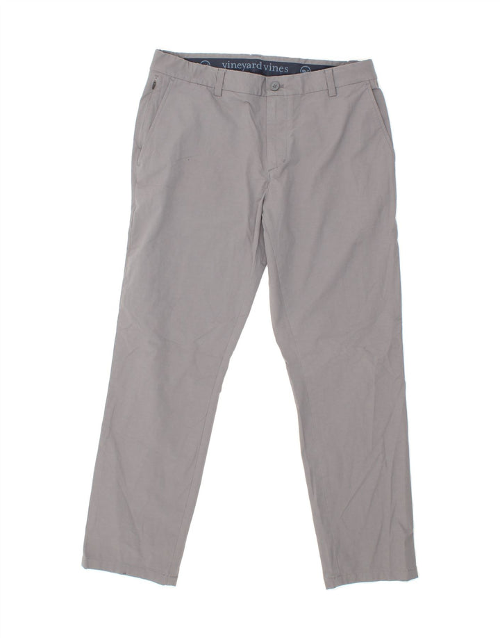 VINEYARD VINES Mens Slim Chino Trousers W33 L30  Grey Cotton Vintage Vineyard Vines and Second-Hand Vineyard Vines from Messina Hembry 