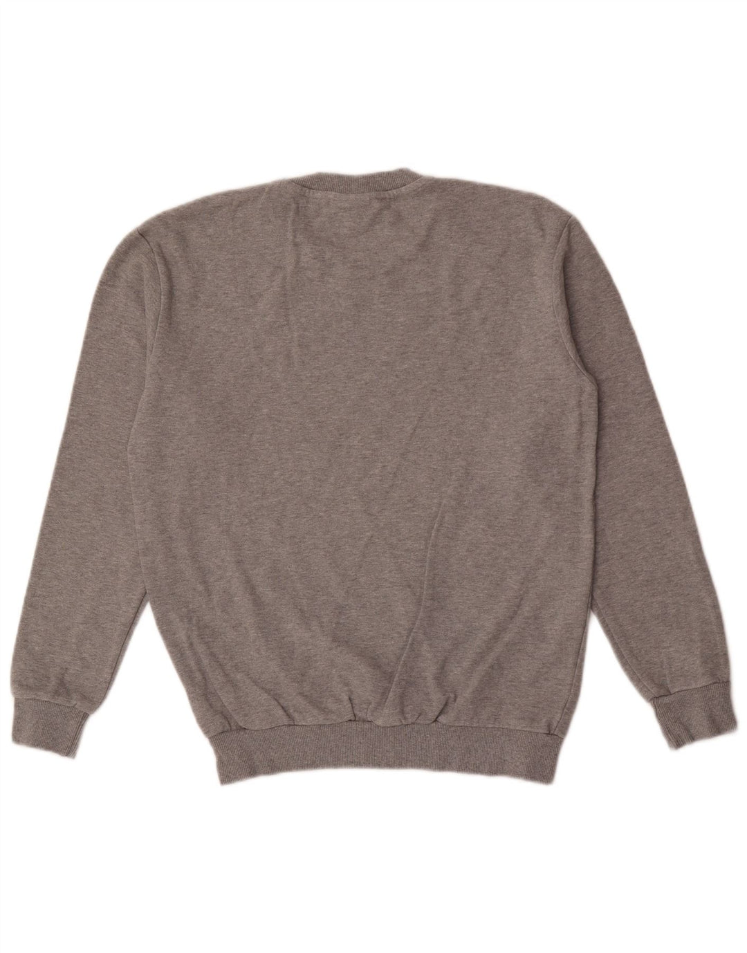 Zara Suéter masculino com gola redonda cinza médio manchado