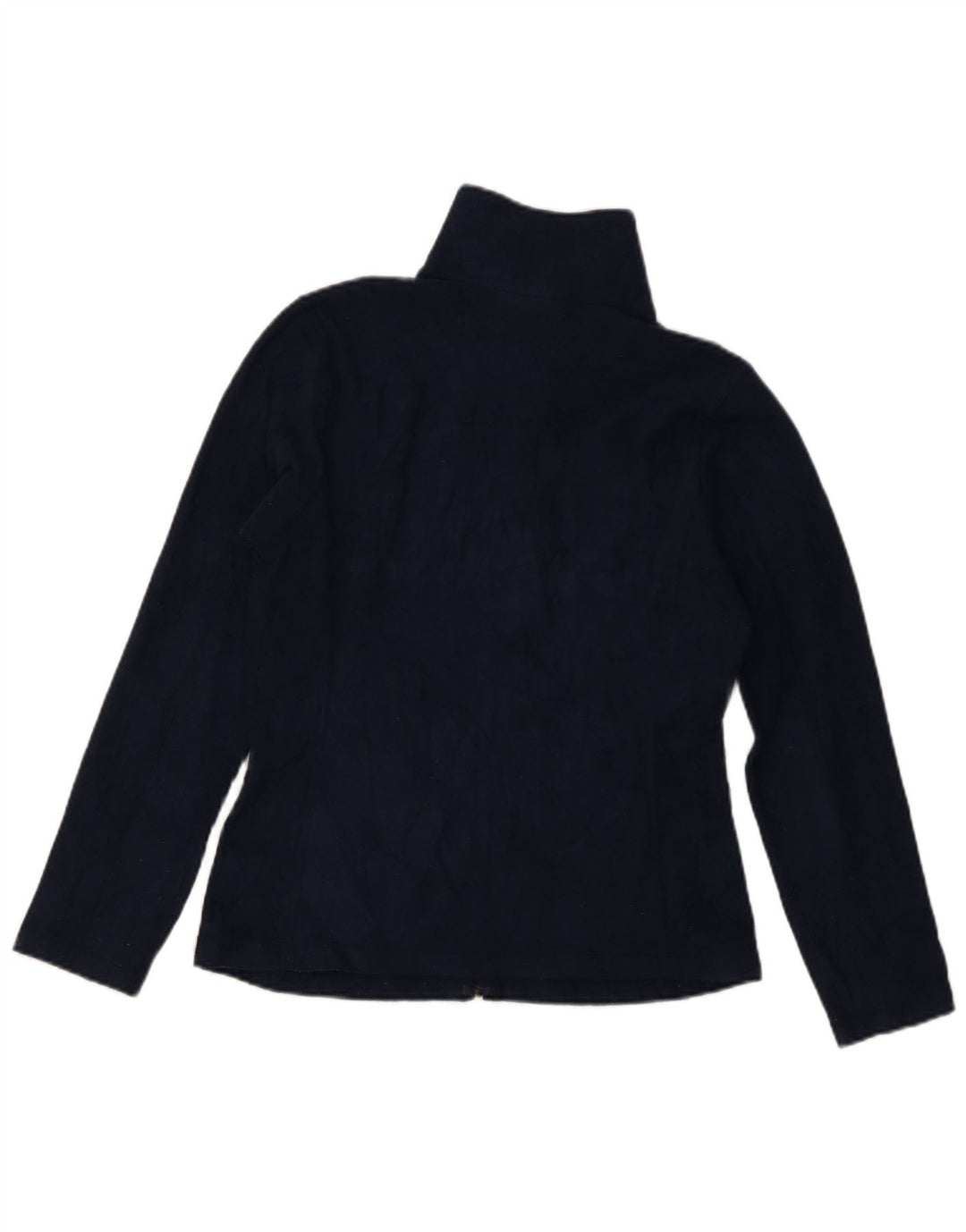 Jaqueta feminina de lã gráfica Patagonia UK 10 poliéster azul marinho pequeno