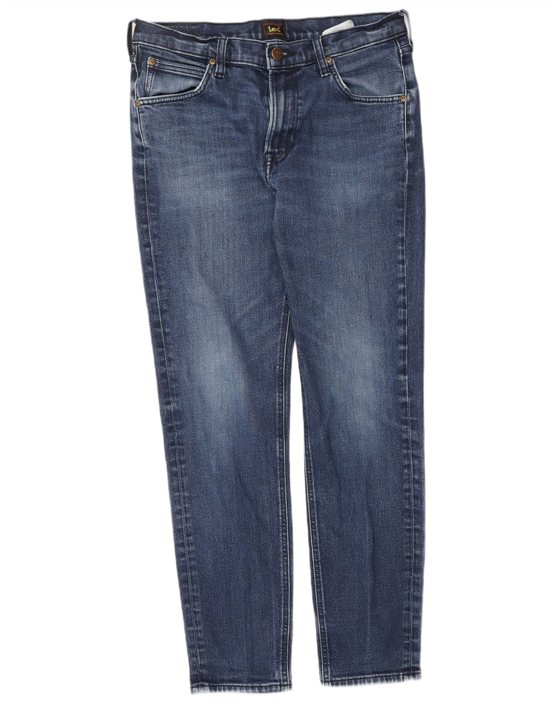 LEE Masculino Austin Tapered Jeans W32 L32 Azul Algodão