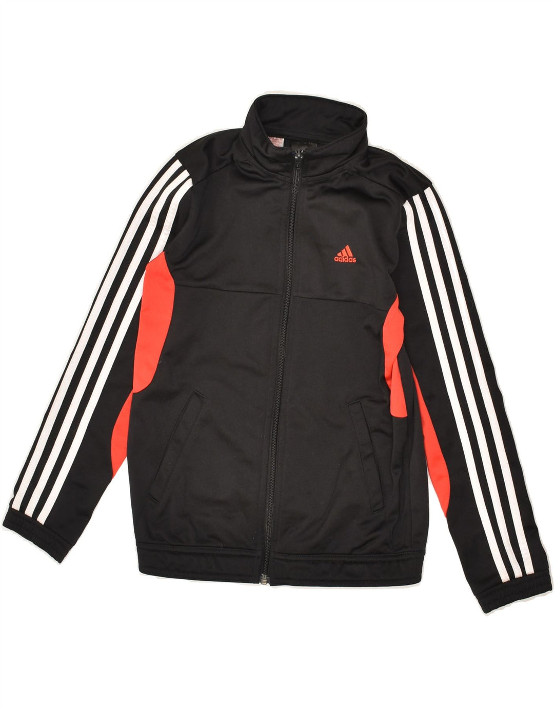 ADIDAS Boys Tracksuit Top Jacket 9-10 Years Small  Black Colourblock | Vintage Adidas | Thrift | Second-Hand Adidas | Used Clothing | Messina Hembry 