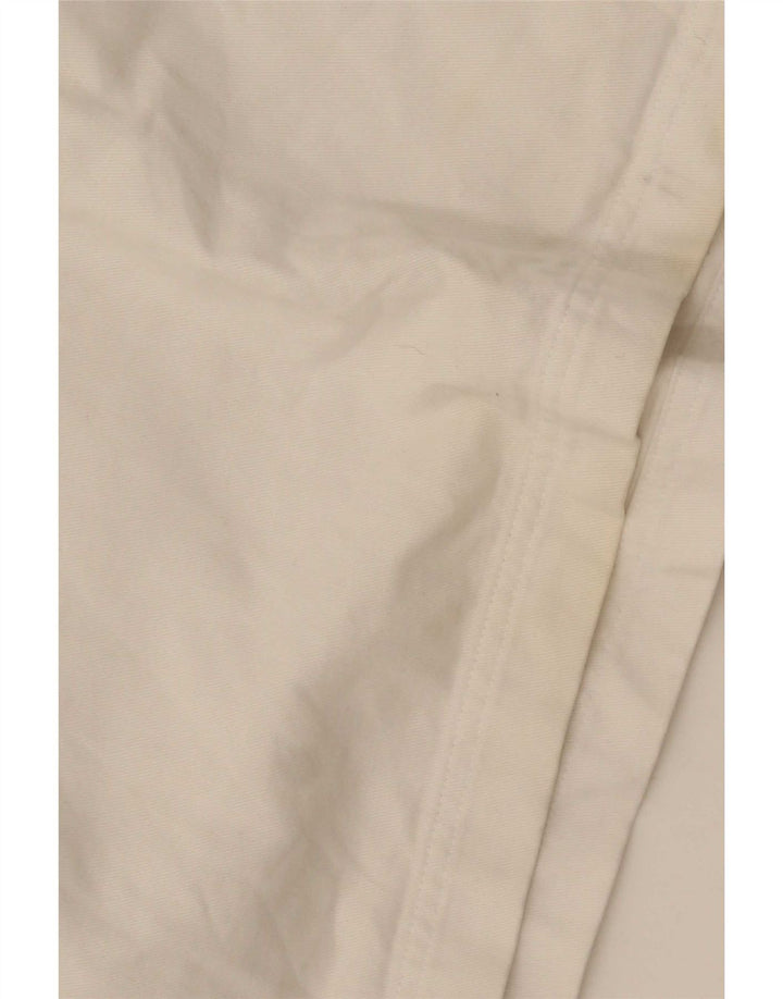 Crew Clothing Mens Pulôver Camisa Grande Algodão Listrado Branco