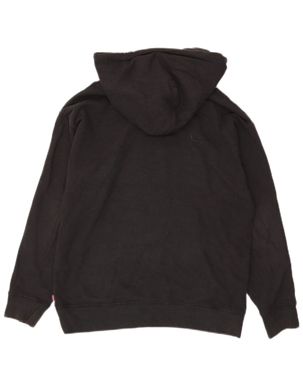Levi's Mens Graphic Oversized Hoodie Jumper Pequeno Preto