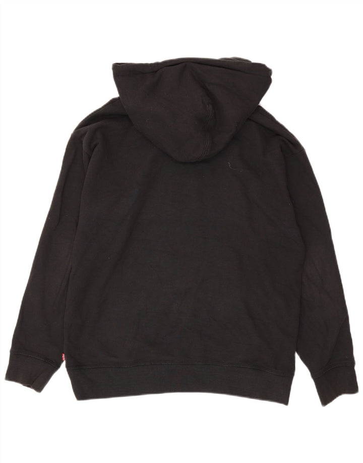 Levi's Mens Graphic Oversized Hoodie Jumper Pequeno Preto