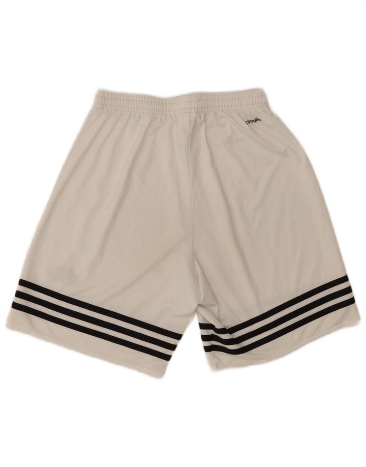 Adidas Mens Climalite Sport Shorts Pequeno Poliéster Branco