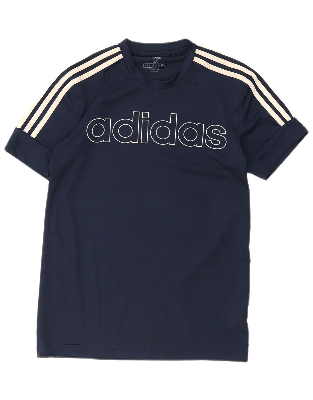 Camiseta Adidas Masculina Climalite Graphic Top XS Azul Marinho Poliéster