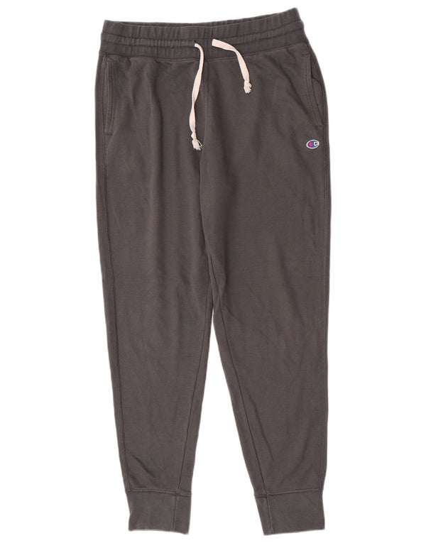 Calça de treino feminina Champion Joggers UK 14 grande algodão cinza