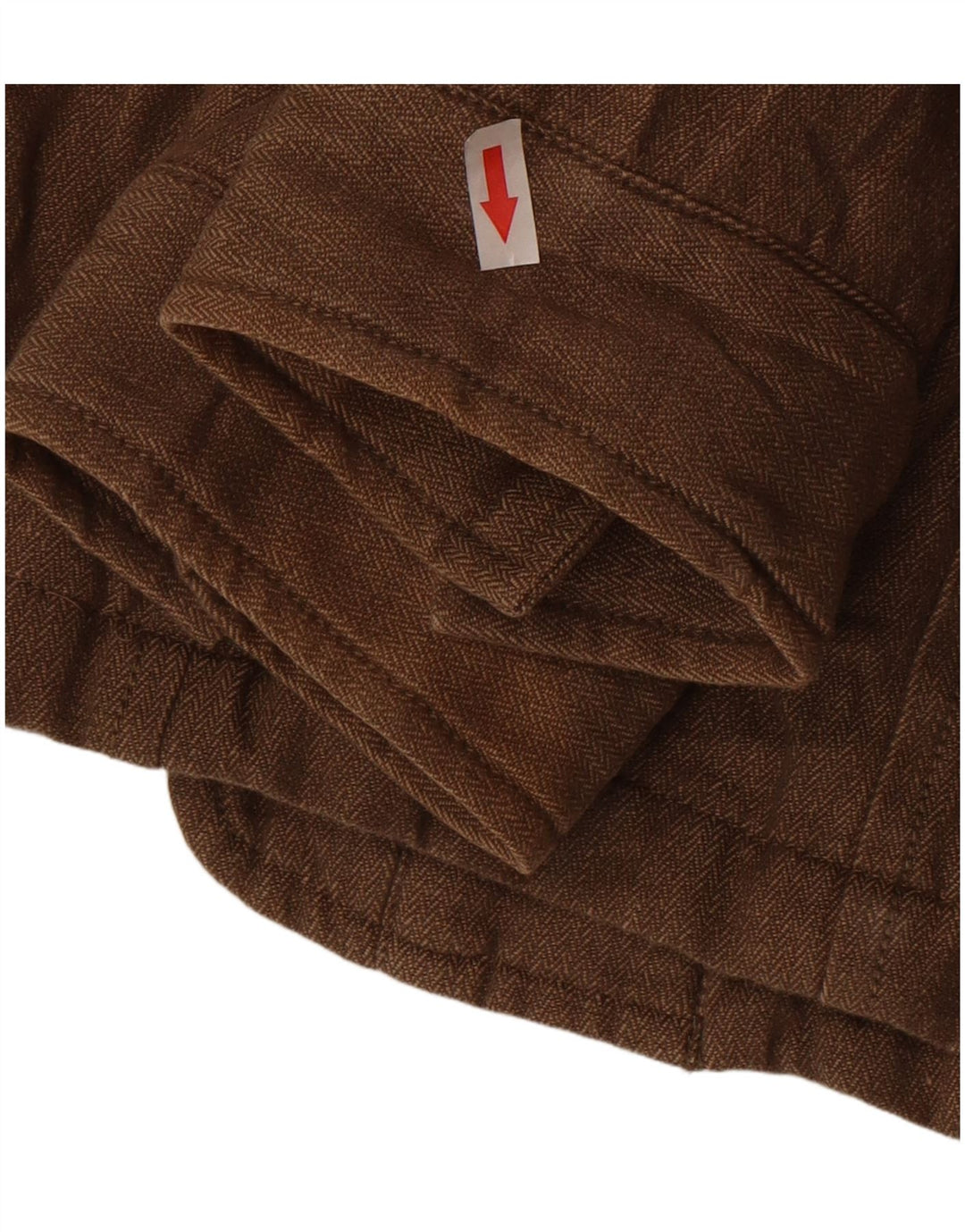 Jaqueta utilitária feminina Marlboro Classics EU 44 XL marrom espinha de peixe algodão